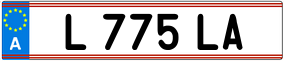 Truck License Plate